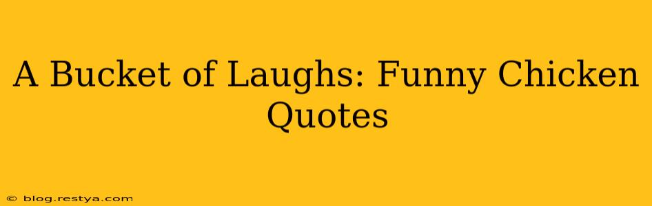 A Bucket of Laughs: Funny Chicken Quotes