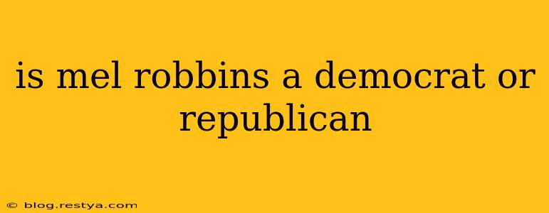 is mel robbins a democrat or republican